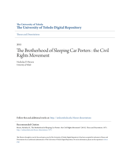 The Brotherhood of Sleeping Car Porters : the Civil Rights Movement