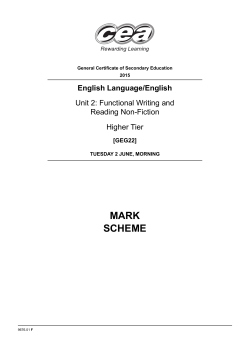 Functional Writing and Reading Non-Fiction