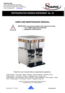 user and maintenance manual