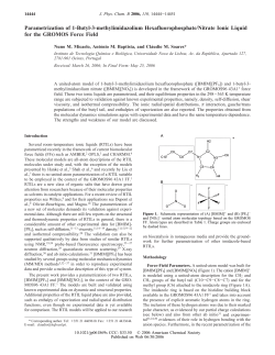 Parametrization of 1-Butyl-3