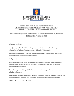 Statement by Norway in response to the reports by the