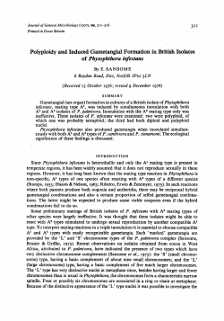 Polyploidy and Induced Gametangial Formation in