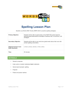 PDF - Words With Friends EDU