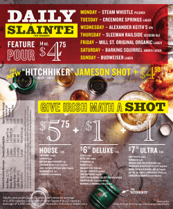 ONTARIO DRINK MENU PDF opens in a new window