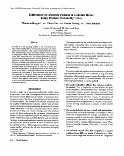 1996-Estimating the Absolute Position of a Mobile Robot Using