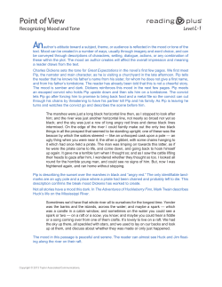 Identifying Mood and Tone| L-1 Point of View