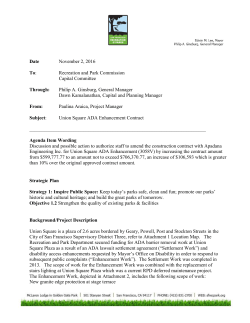 Recreation and Park Commission - San Francisco Recreation and
