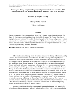 Dreams of the Hmong Kingdom