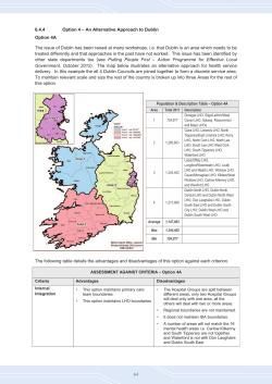 6.4.4 Option 4 &ndash; An Alternative Approach to Dublin Option 4A The