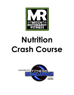 Nutrition Crash Course - Mitch Rothbardt Fitness