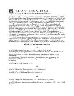 Schaffer Law Library`s Guide on the New York State Constitution