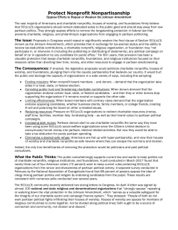 Protect Nonprofit Nonpartisanship: Oppose Efforts to Repeal or