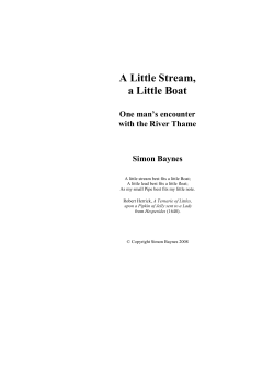 A Little Stream, a Little Boat - River Thame Conservation Trust