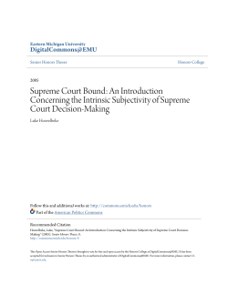 Supreme Court Bound: An Introduction