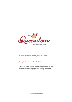 Emotional Intelligence Test