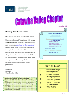 November 2011 - Catawba Valley