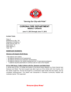 daily updates - City Of Corona