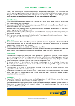 game preparation checklist