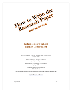 How to write a Research Paper