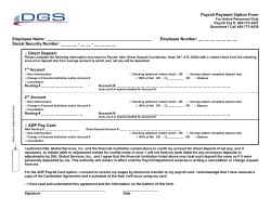 Payroll Payment Option Form