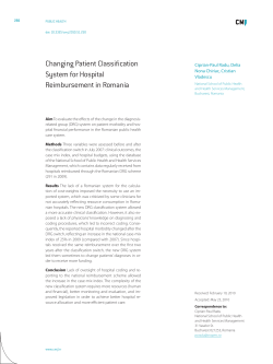 Changing Patient Classification System for Hospital Reimbursement
