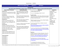 UNIT 8: First Global Age Quarter 3 (10 Days)