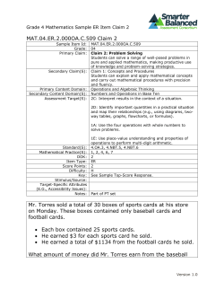 SBAC - Sample Items - Grade 4 Math