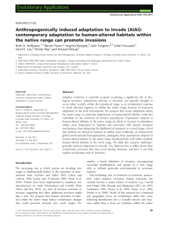 Anthropogenically induced adaptation to invade (AIAI
