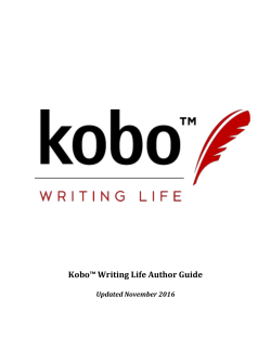 Kobo&trade; Writing Life Author Guide
