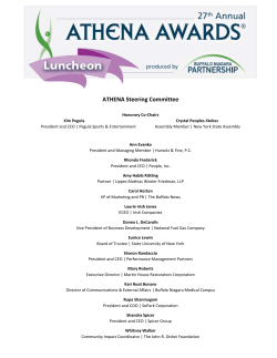 ATHENA Steering Committee - Buffalo Niagara Partnership