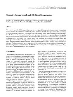 Symmetry-seeking models and 3D object