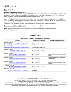 508 VPAT - RealPresence Web Suite April 2015