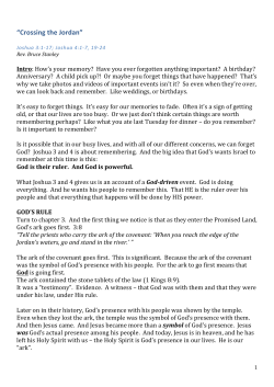 Joshua 3-4 sermon FINAL