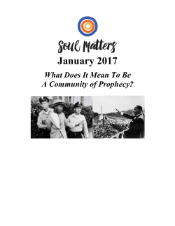 January - Unitarian Church of All Souls