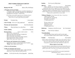 FIRST PARISH CHURCH OF GROTON