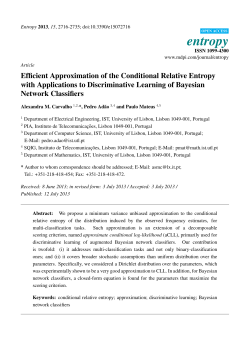 Efficient Approximation of the Conditional Relative Entropy with