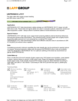 UNITRONIC&reg; LiYCY