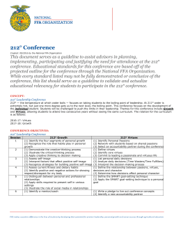 212&deg; Conference - National FFA Organization