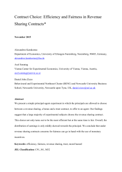 Contract Choice: Efficiency and Fairness in Revenue