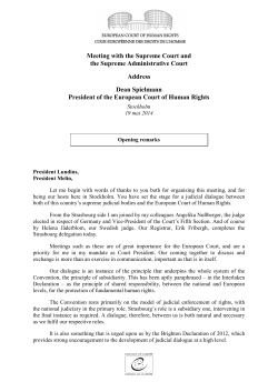 Meeting with the Supreme Court and the Supreme Administrative