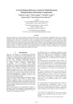 A French Human Reference Corpus for Multi