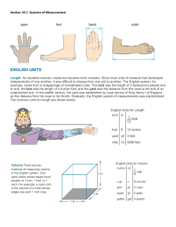 ENGLISH UNITS