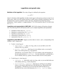 Logarithms and growth rates