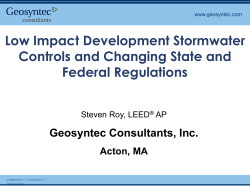 Low Impact Development Stormwater Controls