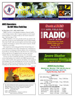 Apr 2015 - Scott County ARES