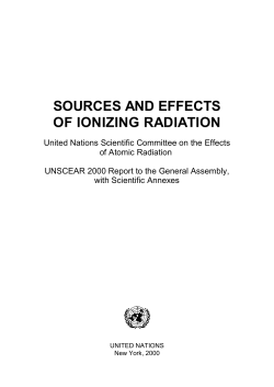 Report of UNSCEAR to the GA