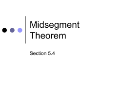 Midsegment Theorem