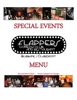 Revised 09/23/2015 | Prices Subject to Change