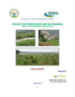 impact of fertilizer use in rwanda - Poverty
