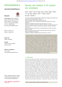 Diversity and evolution of the primate skin microbiome